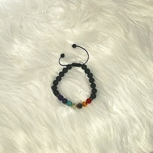 Lava Bead Chakra Bracelet